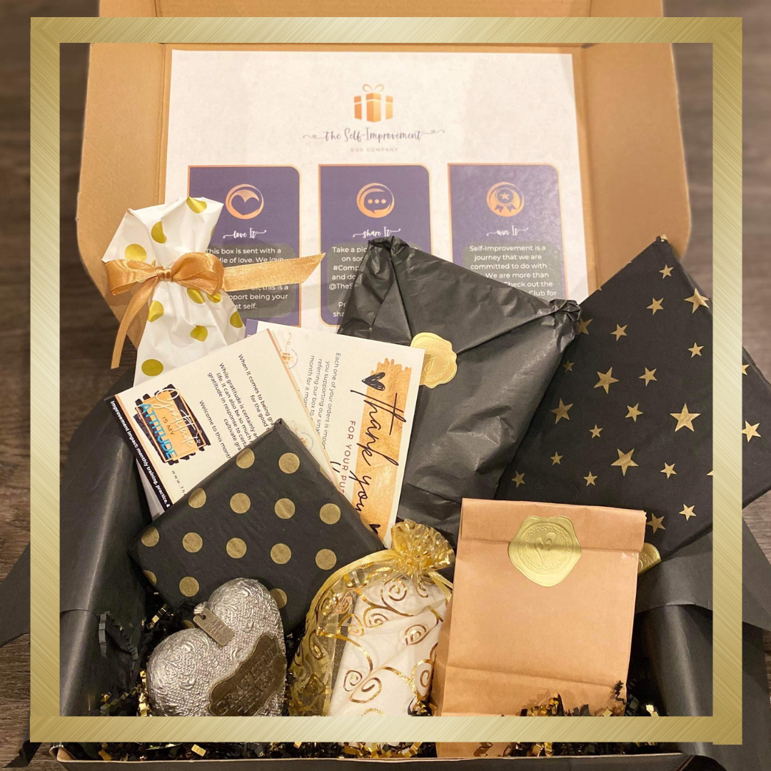TSIB box open with gold frame